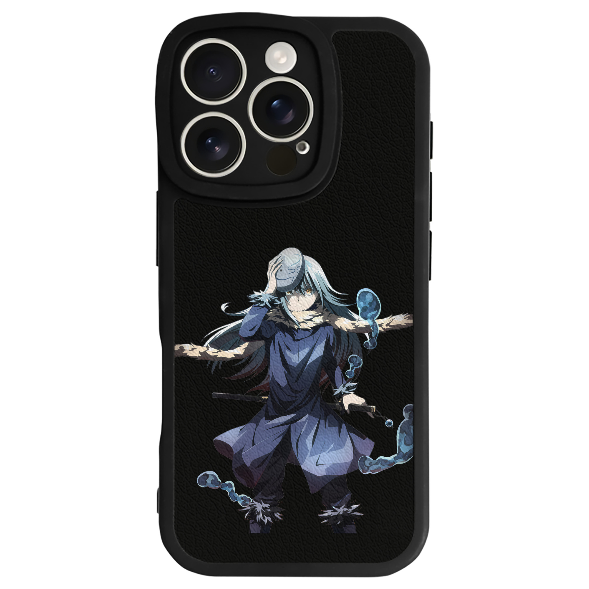 （画像用） 転スラ Regarding Reincarnated to Slime 【iPhone 16シリーズ対応】シリコンスマホケース（レザー調） 材質：シリコン